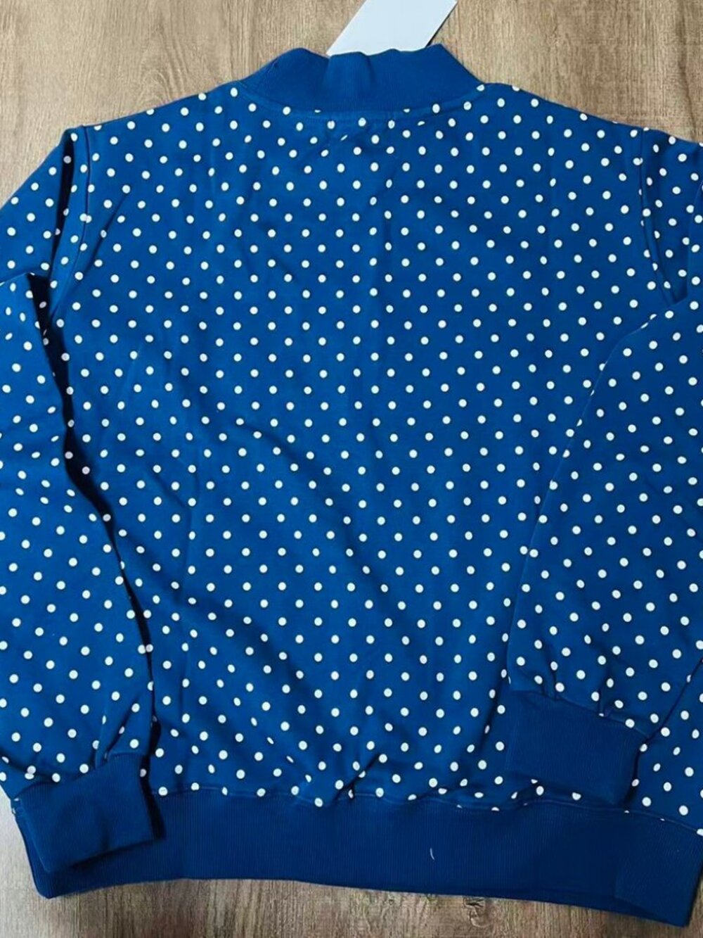 PARKE Polka Dot Mock Neck Sweatshirt - Picture 5 of 5